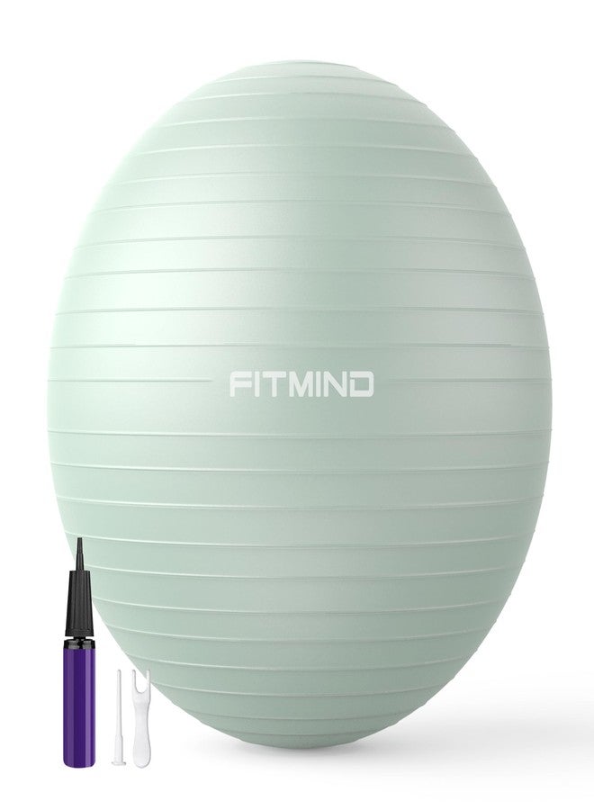 FITMIND 65cm Yoga Ball (Green 621C) - Image 1