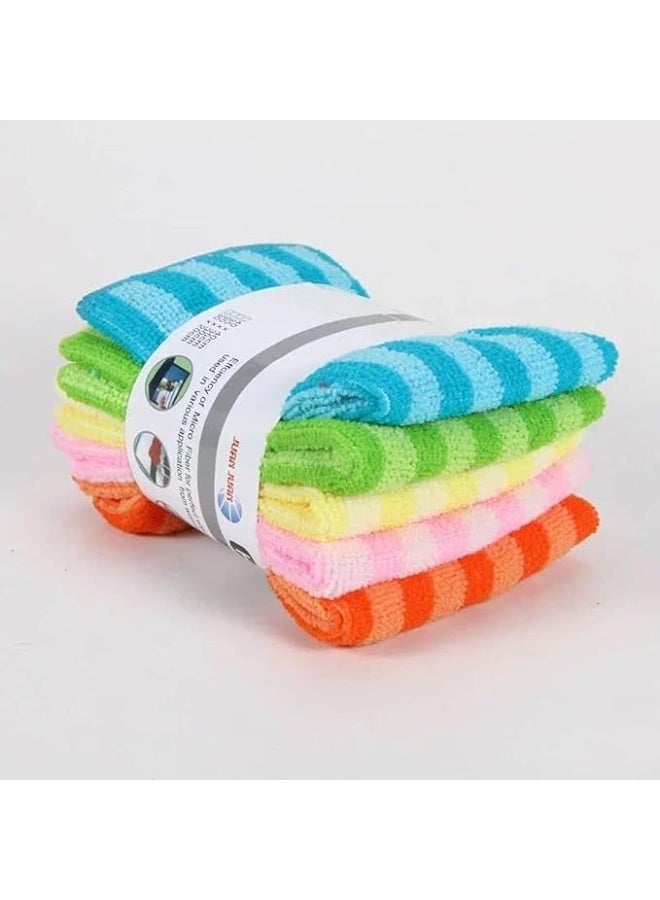 15 PCS Microfiber Kitchen Wash Polishing Cleaning Towel, Assorted Multicolour - Image 2