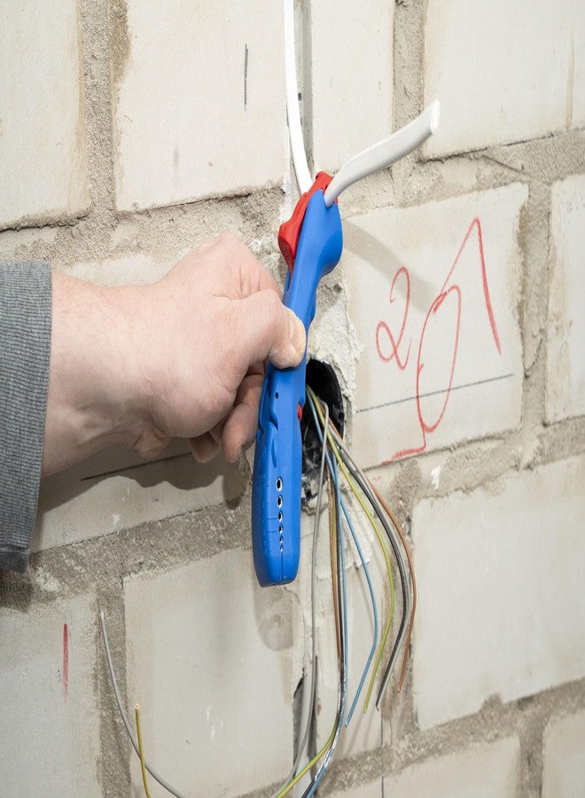 وايكون أداة تجريد الكابلات المسطحة والمستديرة من WEICON TOOLS | أداة تجريد للكابلات المسطحة حتى 18 مم والكابلات المستديرة من 6 إلى 13 مم | وظيفة التجريد - Image 4