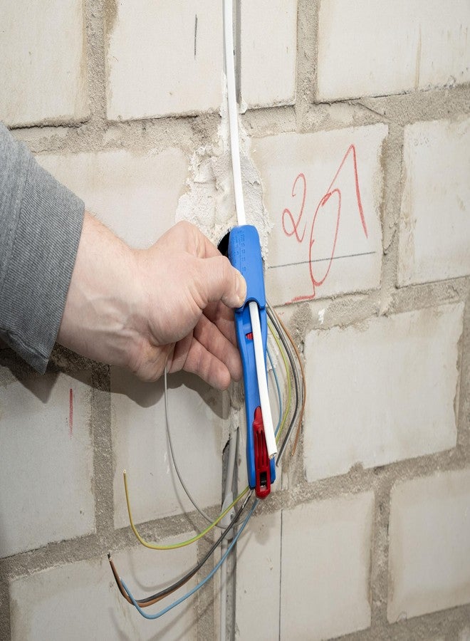 وايكون أداة تجريد الكابلات المسطحة والمستديرة من WEICON TOOLS | أداة تجريد للكابلات المسطحة حتى 18 مم والكابلات المستديرة من 6 إلى 13 مم | وظيفة التجريد - Image 3