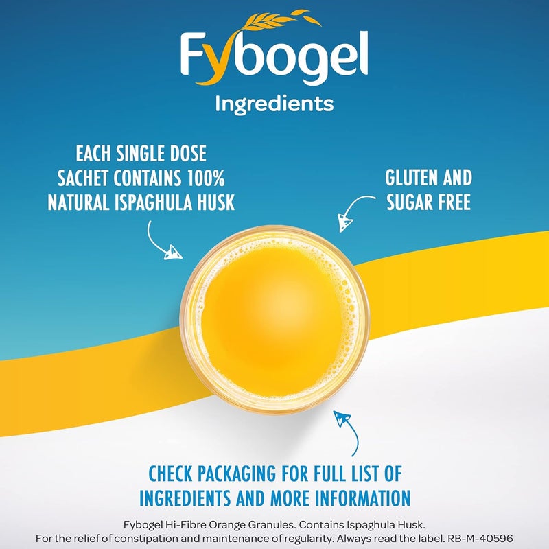 Fybogel Hi Fibre Sachets Orange Flavour 30 - Image 3