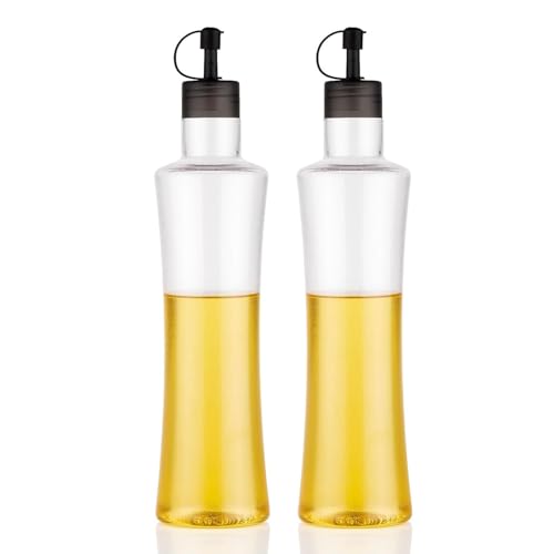 KBS Oil Dispenser 1 Litre Cooking Oil Bottle Container For Oil and Vinegar Pouring & Storage Kitchen Accessories Items Tools Gadget Plastic Transparent BPA Free (PACK-OF-1-1000ML) - Image 1