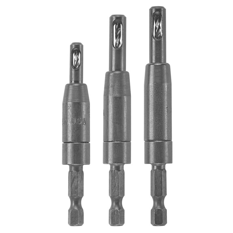 Bosch CC2430 Clic-Change 1/4 in. Self-Centering Drill Bit Assortment (3-Piece) - Image 1