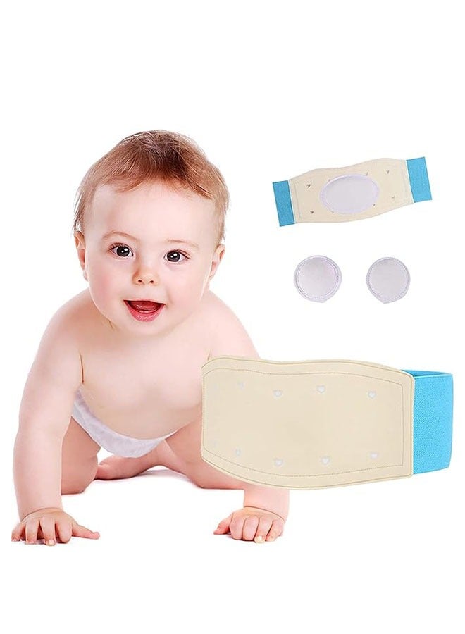 Generic Baby Umbilical Hernia Belt, Elastic Adjustable Belly Band Navel Truss Support Abdominal Binder for Infants, Newborn Care, Soft, Breathable  - Image 1