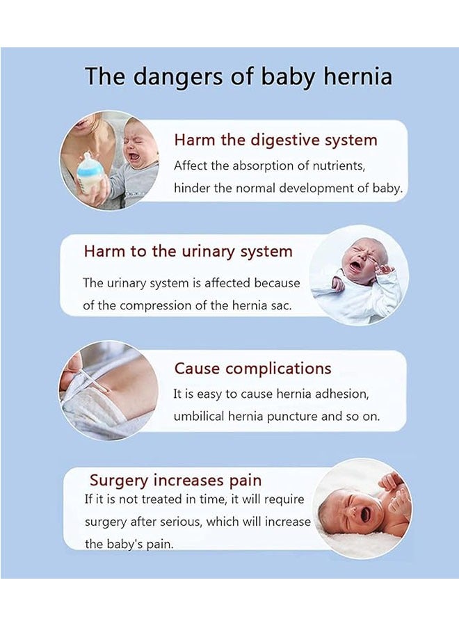 Generic Baby Umbilical Hernia Belt, Elastic Adjustable Belly Band Navel Truss Support Abdominal Binder for Infants, Newborn Care, Soft, Breathable  - Image 3