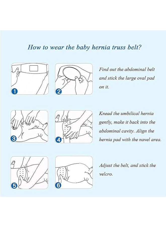 Generic Baby Umbilical Hernia Belt, Elastic Adjustable Belly Band Navel Truss Support Abdominal Binder for Infants, Newborn Care, Soft, Breathable  - Image 4