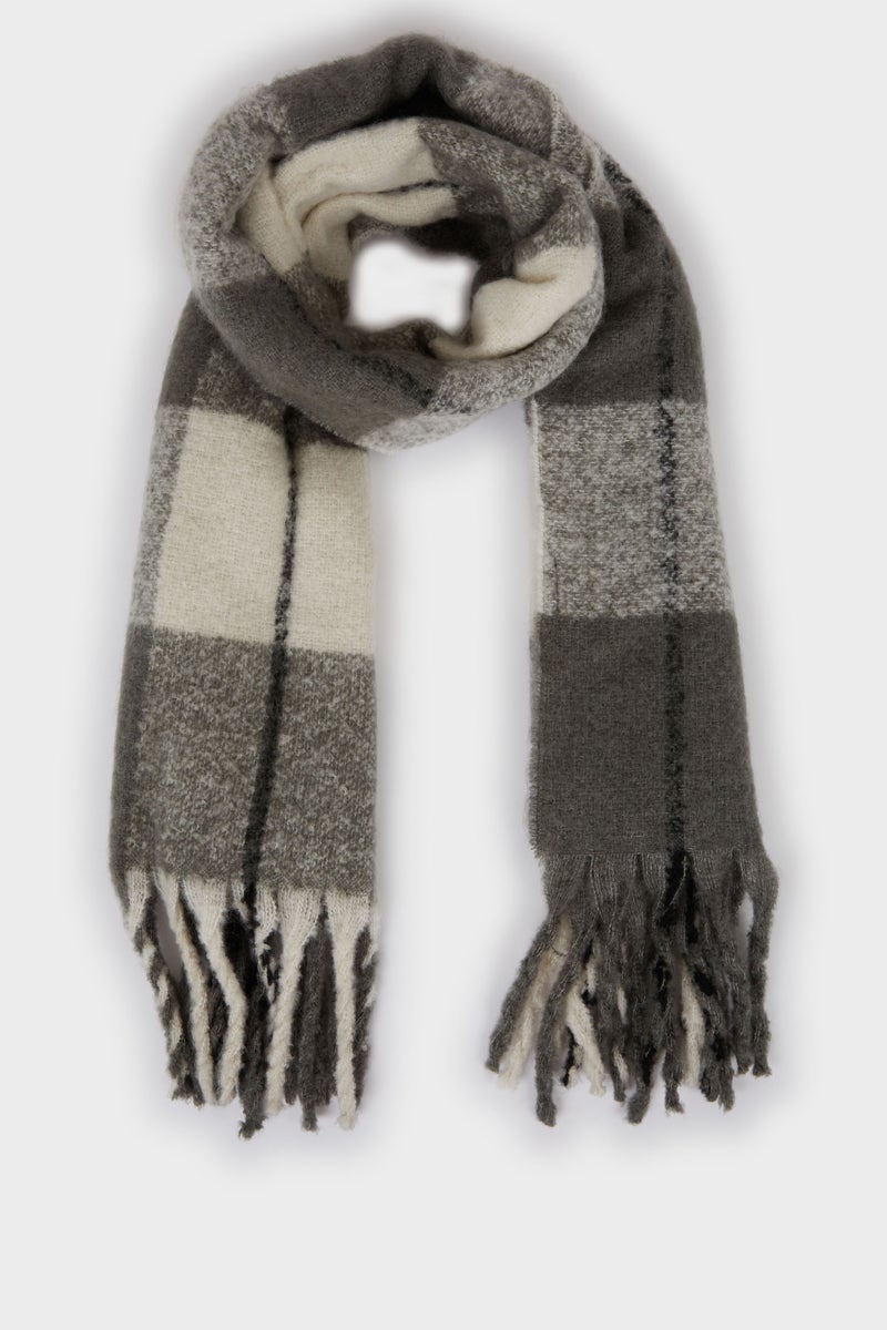 DeFacto Grey Woman Scarf Casual - Image 1