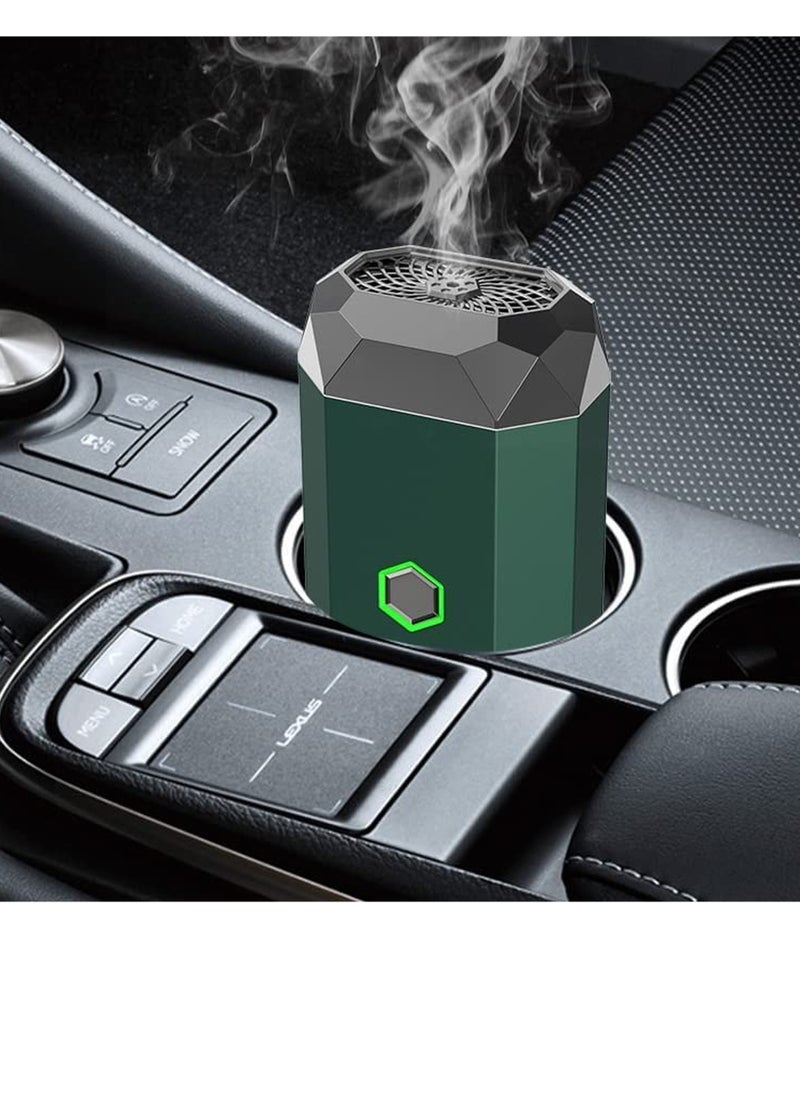 Bakhoor Car Electric Incense Portable USB Rechargeable Aroma Diffuser Bakhoor Burner Wood (Green)  - Image 4