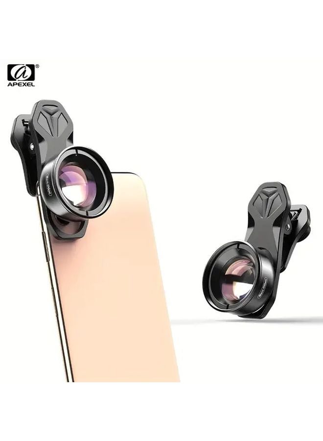 Apexel Black 10X HD Macro Phone Lens Kit With Clip For iPhone Samsung Android - Image 4