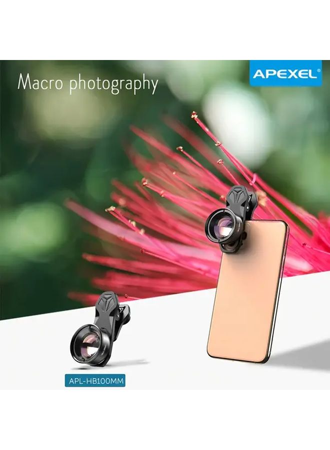 Apexel Black 10X HD Macro Phone Lens Kit With Clip For iPhone Samsung Android - Image 2