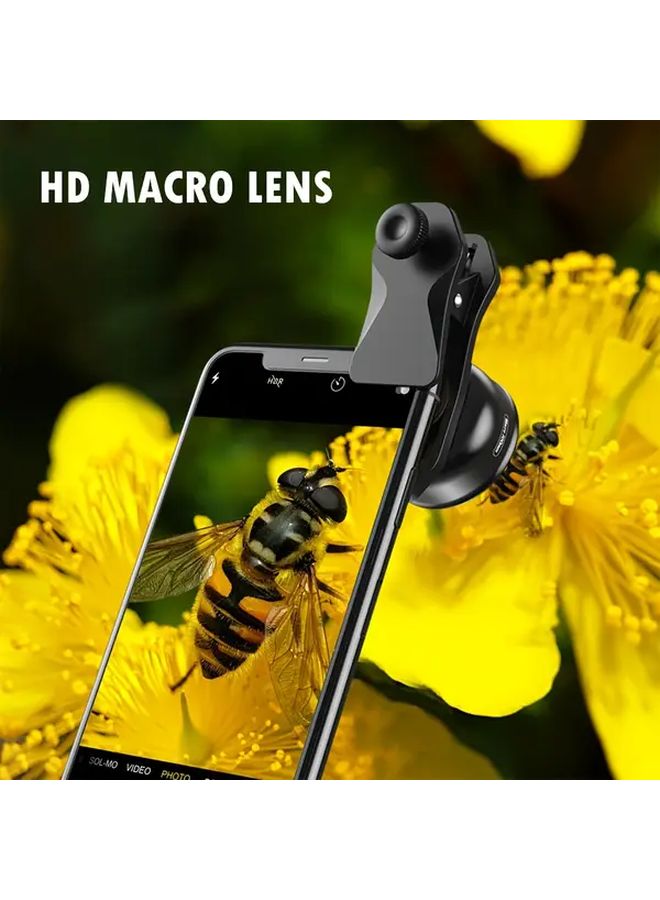 Apexel Black 10X HD Macro Phone Lens Kit With Clip For iPhone Samsung Android - Image 5
