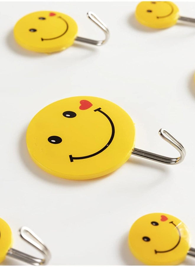 CATANES 10 Pcs Sticky Hook Smily Face 5x2x6.5 Cm Multicolour  - Image 3