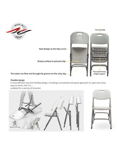 Generic 6-Seater Portable Folding Dining Set with 6ft Table – For Indoor & Outdoor Use  - Image 3