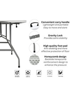 Generic 6-Seater Portable Folding Dining Set with 6ft Table – For Indoor & Outdoor Use  - Image 4