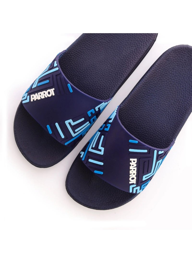 Parrot - Lines Men's Beach & Home Slide Slipper - Image 1