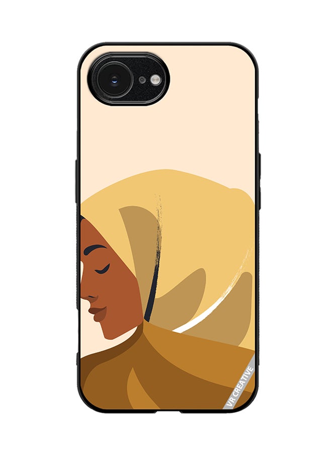 VR CREATIVE Protective Case Cover For Apple iPhone 16e Cartoon Woman Shape Design Multicolour