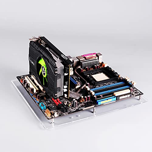 Yoqanr PC Open Frame Test Bench Mini ITX Motherboard Overlock Computer Case DIY Mod Base Transparent Acrylic Stand… - Image 1