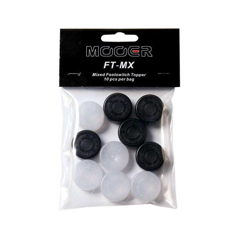 MOOER BLACK&WHITE Guitar Effects Pedal Footswitch Toppers - Image 1