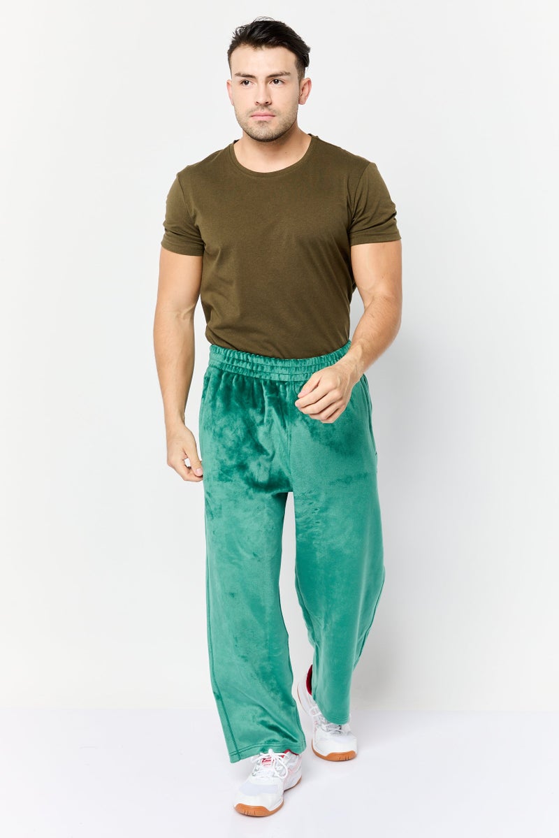 adidas Originals Men Loose Fit Training Sweatpants, Green  - Image 2
