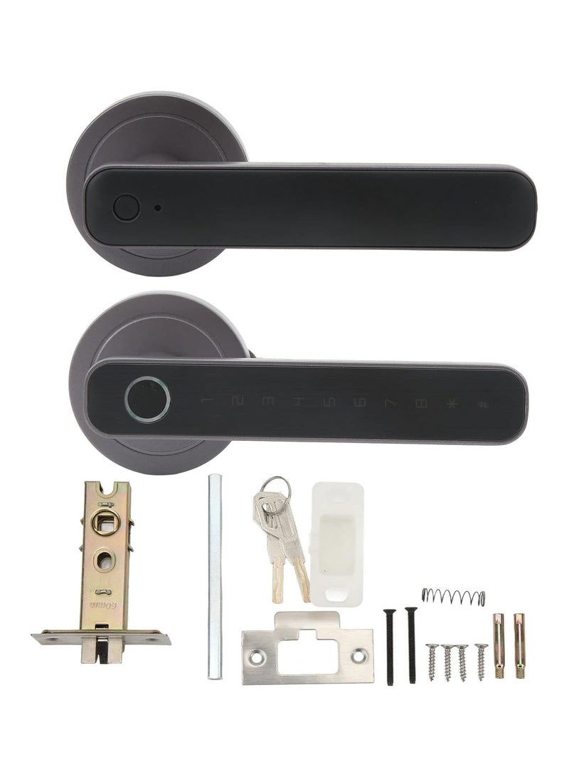 GGOOT Smart Lock, Security Fingerprint Combination Door Lock, Biometric Keyless Entry Door Lock, Support Temporary Password, Fingerprint Unlock Virtual Password Function for Home Apartment - Image 1