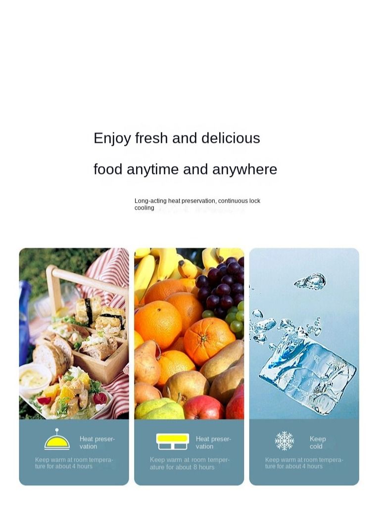 Y&D Lunch Bag Bento Bag, Thickened Thermal Insulation Refrigerated Tote Box Carrying for Students Ladies Men Picnic Work Outdoor  - Image 5