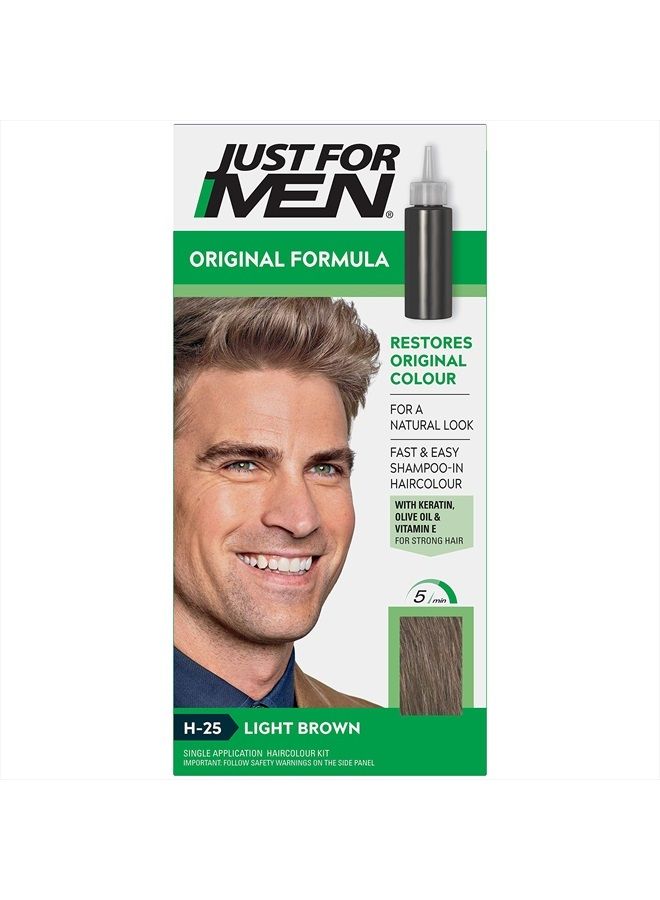 Just For Men - H25 - Pflege Tönungs Shampoo - Hellbraun - Image 1