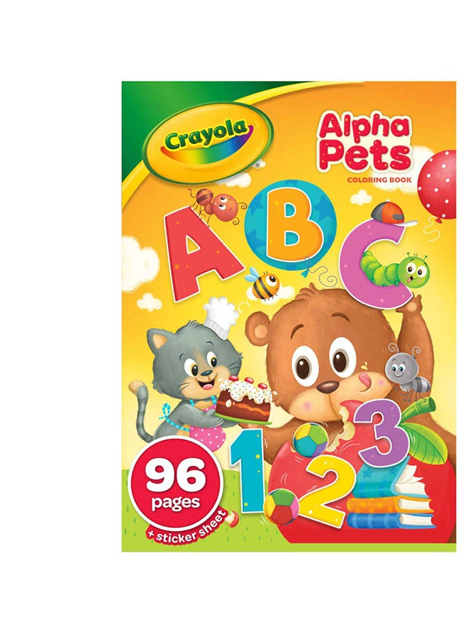 Crayola كتاب تلوين من 96 صفحة، ألفا بيتس - Image 1