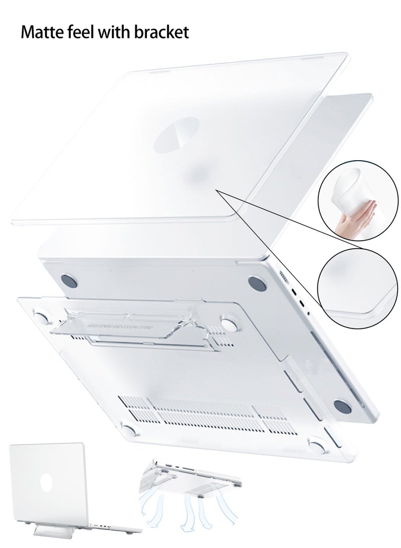 حافظة شفافة من الكريستال لجهاز Apple macbook Air مقاس 13.3 بوصة شفافة 2020 2019 2018 A1932 / A2179 / A2337 ، غلاف صلب بلاستيكي واقي - Image 1