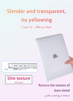 Generic Crystal Clear Case for Apple macbook Air 13.3-inch clear case 2020 2019 2018 A1932/A2179/A2337,Protective Plastic Hard Shell  - Image 4