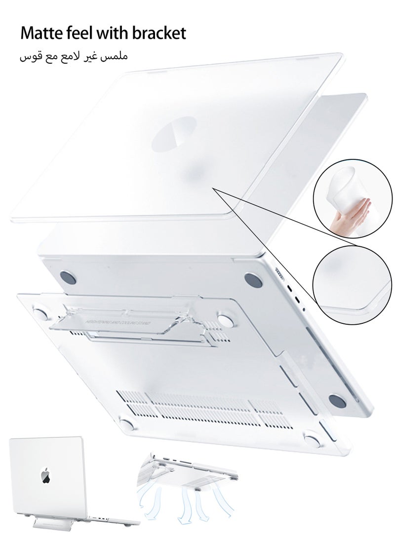 Generic - Crystal Clear Case for Apple macbook Air 13.3-inch clear case 2020 2019 2018 A1932/A2179/A2337,Protective Plastic Hard Shell - Image 1