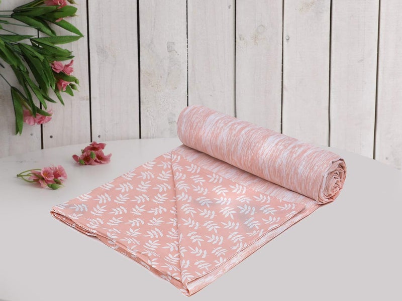 UmI. Brand Umi Cotton Single Quilt Cover Blanket Cover Razai Duvet Cover Comforter Cover for Single Size Duvets with Zip Single Green Leaf - Image 3
