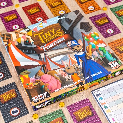 AEG Tiny Towns Fortune Expansion - Board Game, Adds Coins and New Buildings, 1-6 Players, 45-60 min Play Time, Strategy Board Game for Ages 14 and Up, Cleverly Plan & Construct a Thriving Town - Image 5