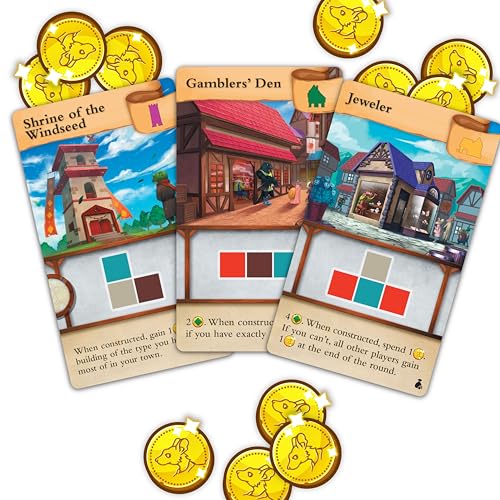 AEG Tiny Towns Fortune Expansion - Board Game, Adds Coins and New Buildings, 1-6 Players, 45-60 min Play Time, Strategy Board Game for Ages 14 and Up, Cleverly Plan & Construct a Thriving Town - Image 4
