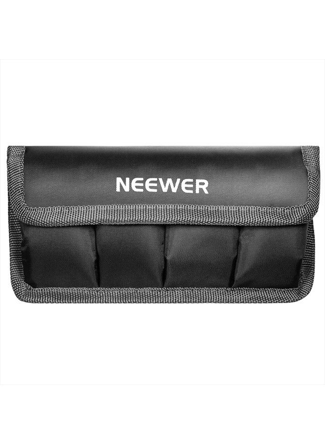 Neewer DSLR Battery Bag/Holder/Case for AA Battery and lp-e6/ lp-e8/ lp-e10/ lp-e12/ en-el14/ en-el15/ fw50/ f550 and More, Suitable for Battery of Nikon D800, Canon 5DMKIII, Sony A77 - Image 1