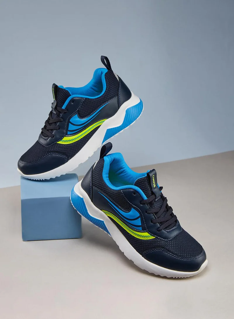 Campus أحذية رياضية زرقاء للأطفال بنعل مبطن