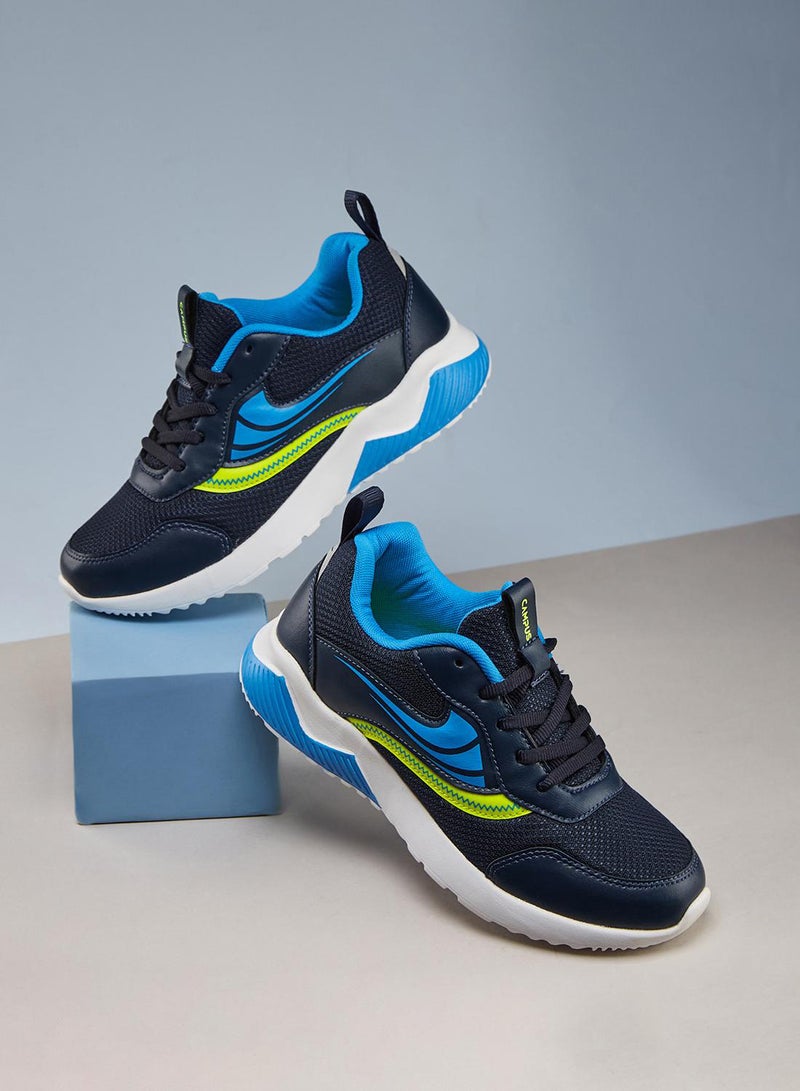 CAMPUS Kids Blue Low-Top Sneakers - Sporty Look Shoes with Cushioned Sole for All-Day Play - Image 1