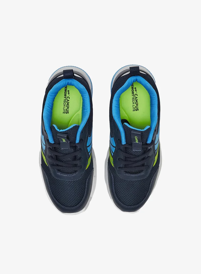 CAMPUS Navy/S.Grn Kids Blue Low-Top Sneakers - Sporty Look Shoes with Cushioned Sole for All-Day Play  | Best Price UAE