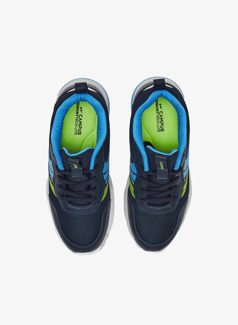 CAMPUS Kids Blue Low-Top Sneakers - Sporty Look Shoes with Cushioned Sole for All-Day Play - Image 4