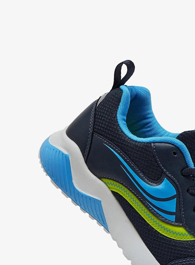 CAMPUS Navy/S.Grn Kids Blue Low-Top Sneakers - Sporty Look Shoes with Cushioned Sole for All-Day Play  | Best Price UAE