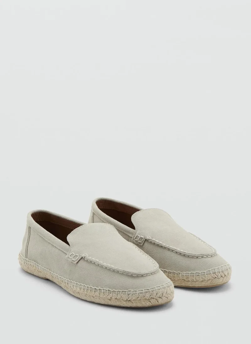 مانجو مان Jute Leather Shoe