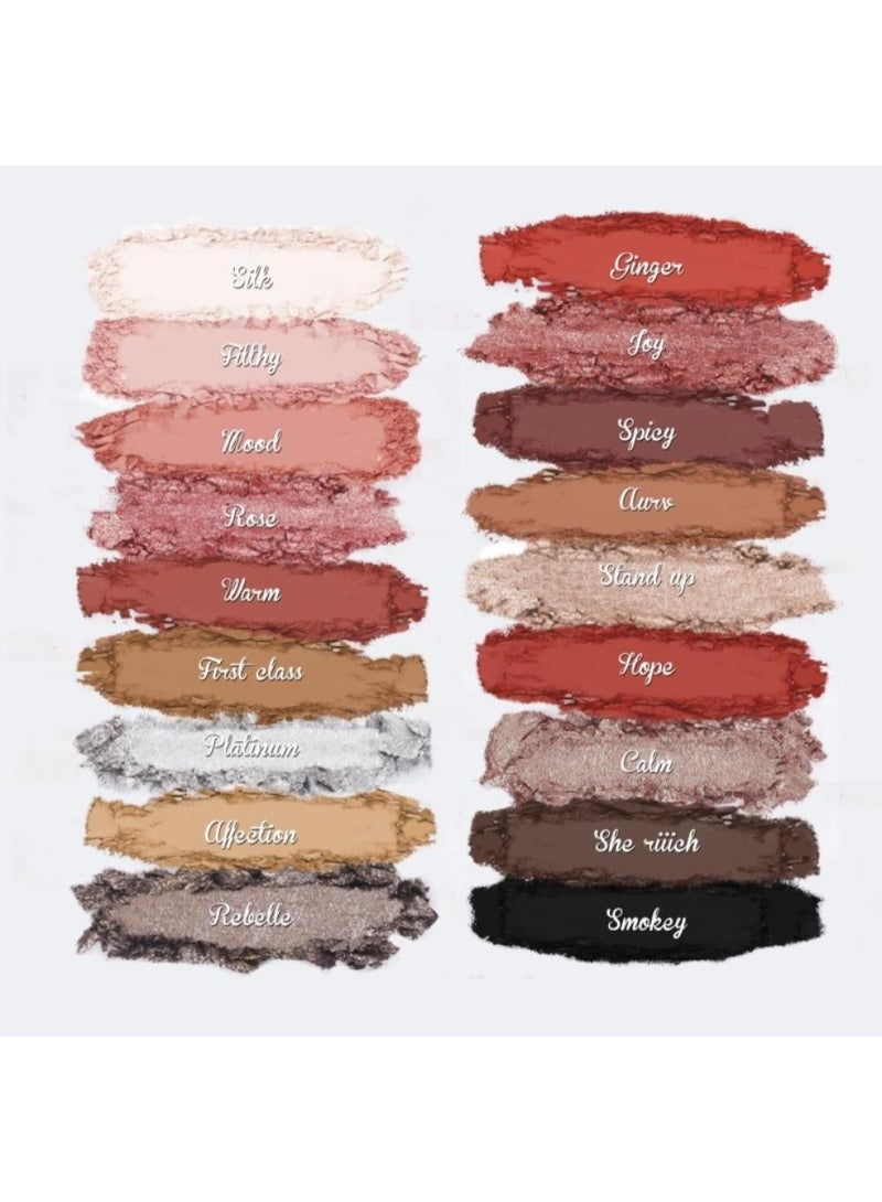 Hearts Velvet Soul Eyeshadow Palette 18 Color - Image 2