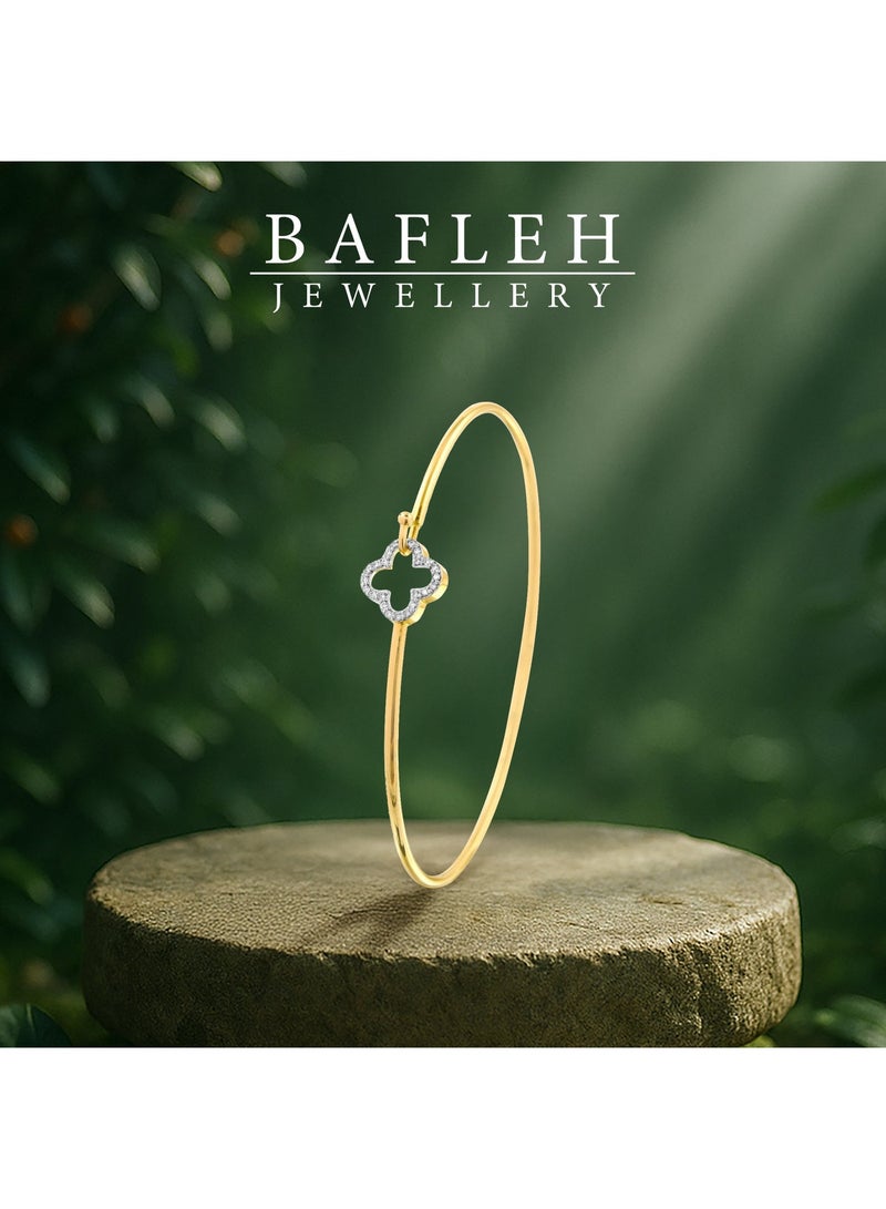 BAFLEH JEWELLERY Light, Comfortable & Stylish: Daily-Wear Diamond Bangles - Image 3