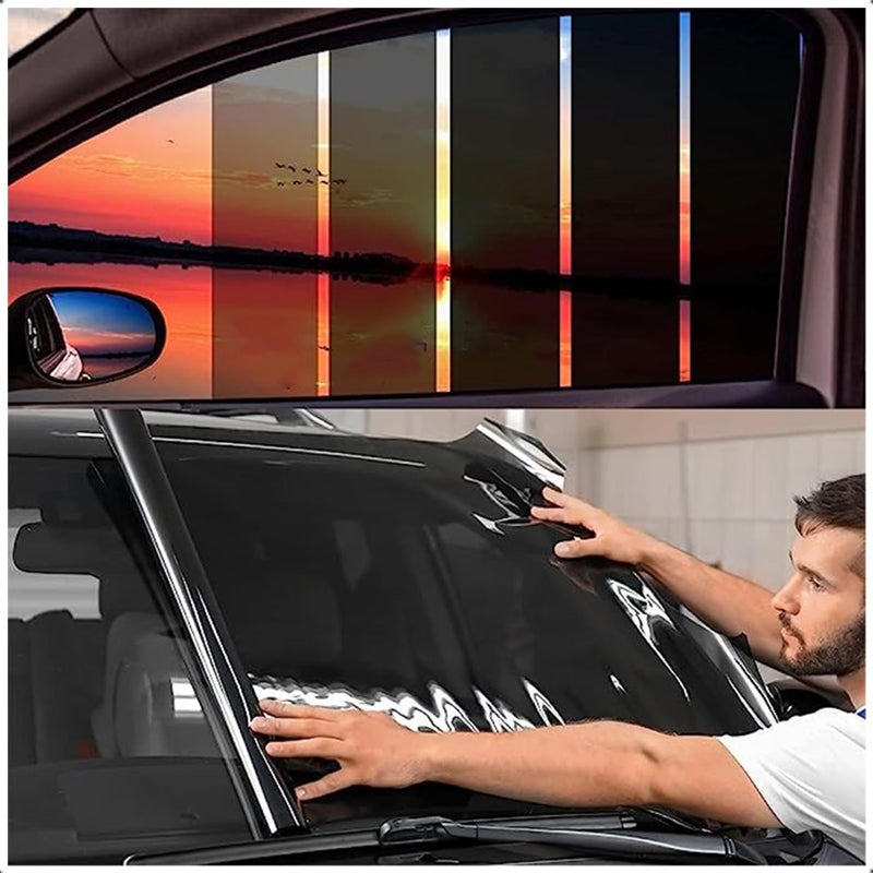 TOYOCO Window Tint Film for Cars 5 VLT 30 in x 10Ft Ceramic Window Film Blocks 99 UV IR Rays Heat Resistant Anti Glare Film for Windshield Scratch Resistant Sun Shade Auto Tint Roll - Image 2