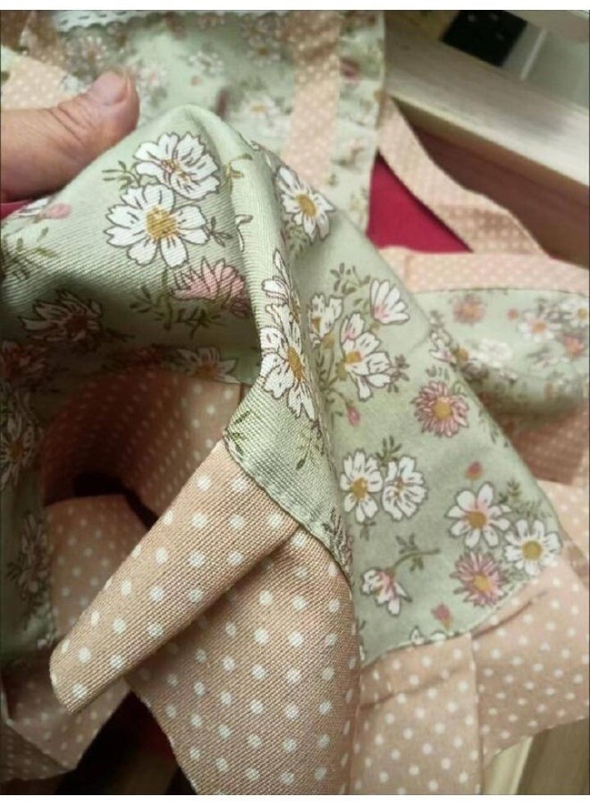 Lace apron dress shape with large pocket in the middle - Image 4