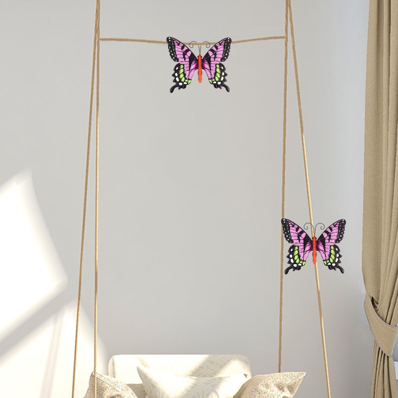 Iron Pendant 3D Butterflies Wall Hanging Decoration for Home - Image 2