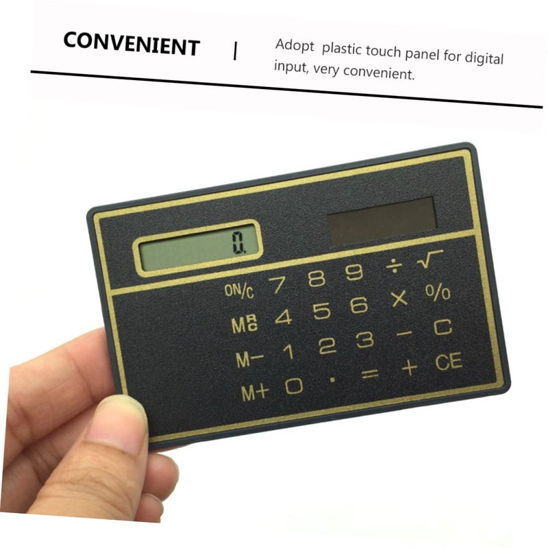 Ultra Thin Solar Mini Calculator Dual Power Portable Handheld for Students Office Supplies - Image 4