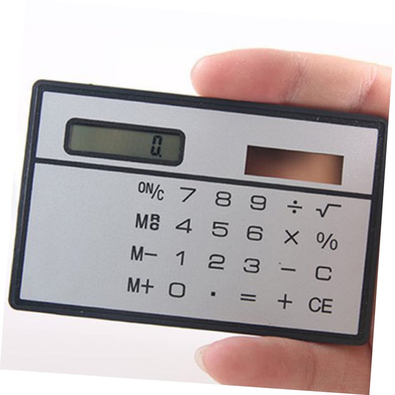 Ultra Thin Solar Mini Calculator Dual Power Portable Handheld for Students Office Supplies - Image 3