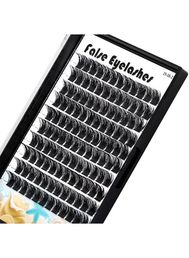 Dedila Large Tray- 10-20Mm Available 120 Pcs D Curl Cluster Eyelashes Makeup Volume Eye Lashes Extensions Natural Long Wide Stem Individual False Eyelashes (20Mm) - Image 2