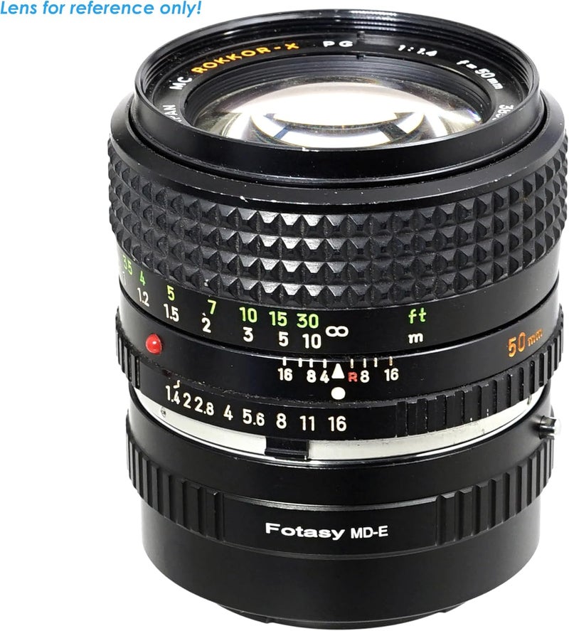 Fotasy محول عدسة مينولتا MD MC روكور إلى تركيب E، MD E Mount، MD إلى E، متوافق مع سوني a7 a7R a7s II III IV a9 a7c Alpha 1 a6600 a6500 a6400 a6300 a6100 a6000 a5100 a5000 a3500 ZV-E10 - Image 4
