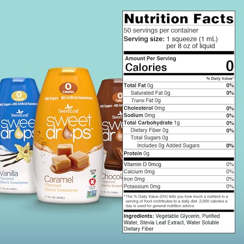 SweetLeaf Sweet Drops  Flavored Stevia Liquid Sweetener Stevia Extract Zero Calories Gluten Free Keto Friendly Non GMO Natural Flavor Sugar Alternative  Variety Pack 17 Fl Oz Pack of 3 - Image 5